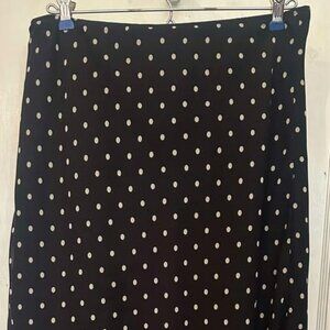 Polka Dot Skirt with Floun...